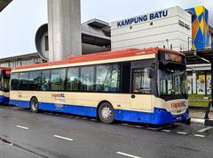 Rapid KL bus route BC04 WVN 5576 at KL594 MRT Kampung Batu bus stop celebrating Thaipusam 2024 in Kuala Lumpur