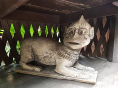 Monkey statue at Siam Society Headquarters in Bangkok