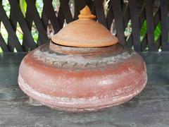 Traditional Thai water pot displayed at Siam Society Headquarters in Bangkok, Thailand