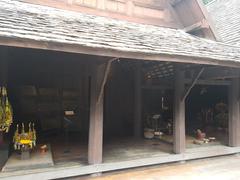 Siam Society headquarters building in Bangkok, Thailand with traditional Thai architectural style