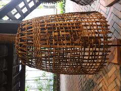 Traditional fish catching tool called sum at Siam Society Headquarters in Bangkok, Thailand