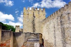 Castle of Saint George (Castelo de São Jorge) overlooking Lisbon city in Portugal
