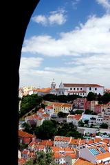 Castelo de São Jorge Saint George's Castle in Lisbon with panoramic city view