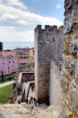 View of Castelo de São Jorge Saint George's Castle in Lisbon Portugal