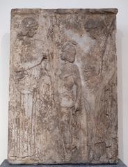 Great Eleusinian Relief ancient Greek sculpture depicting Eleusinian Mysteries rituals