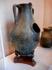 Ancient Roman dish warmer from House of the Faun Pompeii 27 BC-79 AD exhibited at Archaeological Museum of Naples