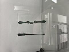 Bronze instruments displayed at the National Archaeological Museum of Naples