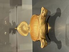 Gold oil lamp from the National Archaeological Museum of Naples