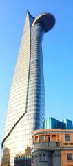 Bitexco Financial Tower in Saigon at sunset