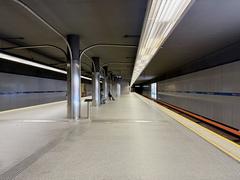 Warsaw Metro Ratusz Arsenał station platform in 2025