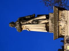 Statue of Jacquard at Place de la Croix-Rousse in January 2022