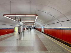 Warsaw metro station Pole Mokotowskie platform
