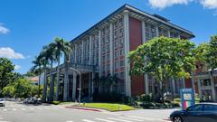 Exterior view of the Museum of the Institute of History and Philology at Academia Sinica with modern architectural design