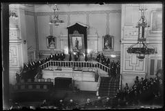 Tsar Boris III opening a session of the National Assembly in 1926 with Prime Minister Andrey Lyapchev from Resen, Macedonia