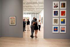 Barack Obama hugging his daughter Malia at the Whitney Museum in New York City