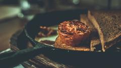 Charred tomato with smoke at Smoke House Deli, Khan Market, India