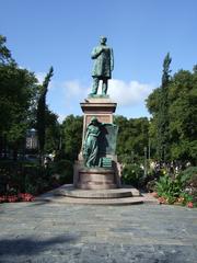 Statue of Johan Ludvig Runeberg on Esplanadi park