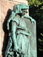 Statue of Johan Ludvig Runeberg in Esplanadi park, Helsinki, Finland