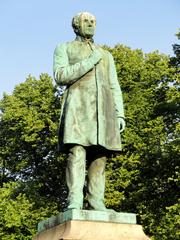Statue of Johan Ludvig Runeberg in Esplanadi park, Helsinki, Finland