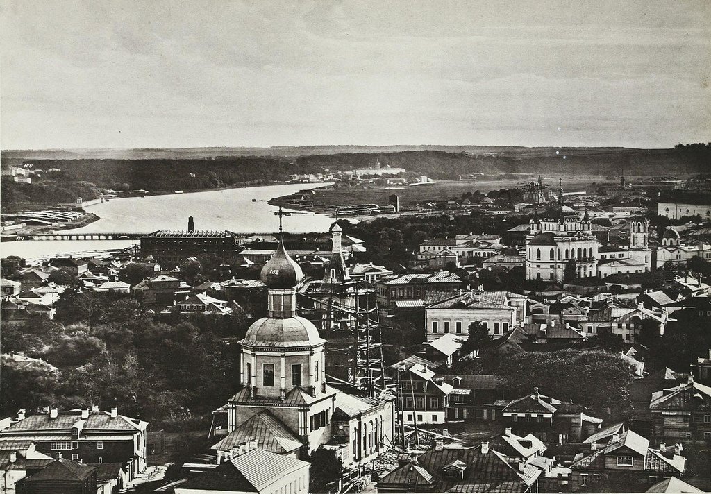 View of the Crimean Ford with the Church of Elijah the Ordinary in the foreground in Moscow 1867
