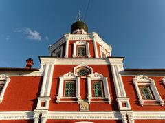 Zachatyevsky Convent in Moscow with historic church and bell tower