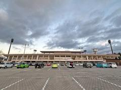 Rohto Field Nara baseball stadium under cloudy sky on December 22, 2024