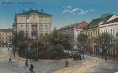 Historic view of Plac Krasińskich in Warsaw before 1916