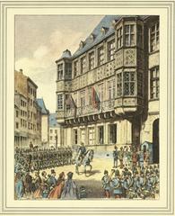 Departure of the Prussian garrison from the German Confederation fortress Luxembourg