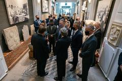 Secretary of State Michael R. Pompeo attending Yom Kippur Commemoration at the Jewish Museum of Thessaloniki Greece September 28 2020