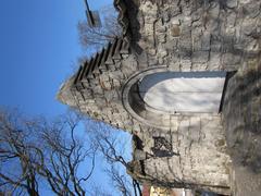 Southwestern corner detail of the Križanke complex architecture