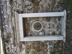 Memorial to Srečko Kosovel on western wall of Križanke complex