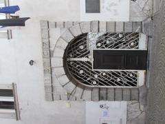 Portal at the eastern tract of Križanke at Gosposka ulica in Ljubljana