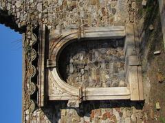 Former house portal incorporated into the southern wall of the Križanke complex in Ljubljana
