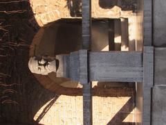 Bust of Jože Plečnik in inner courtyard of Križanke complex