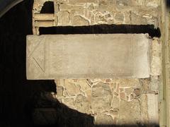 Artifact in the Križanke lapidarium