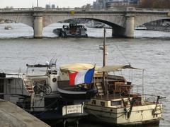 Boat sailing on the Seine River