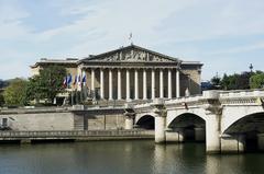 View of the French National Assembly and Pont de la Concorde from Tuileries Quay