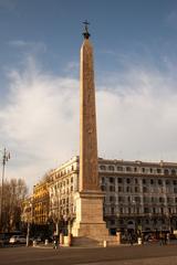 Ancient obelisk in Laterano, Piazza Giovanni Paolo II, Rome