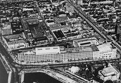 Kyoritsu Women's University Hitotsubashi Campus aerial view with historic buildings