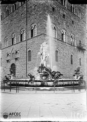 Fountain of Neptune in Piazza della Signoria Florence