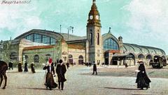 Hamburg Central Station building view from Glockengießerwall street