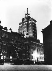 Vintage black and white photo of Hotelli Torni building at Kalevankatu 7, Helsinki