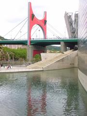 Guggenheim Museum Bilbao exterior view with reflective titanium panels and distinctive architectural design