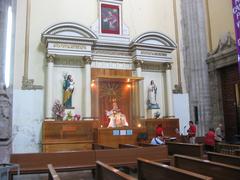 Facade of Church of the Most Blessed Trinity in Mexico