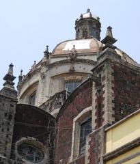 Dome of the La Santisima Church in Mexico City