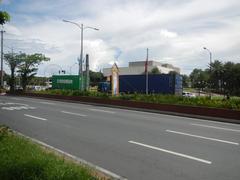 Roxas Boulevard street view in Malate district Manila Philippines with traffic and buildings