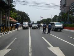 Protesters demonstrating against the Enhanced Defense Cooperation Agreement and Visiting Forces Agreement at Roxas Boulevard, Ermita, Manila on January 27, 2016