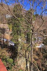 Remnants of the old Heiwabashi Bridge on the left bank in Chichibu, Saitama Prefecture
