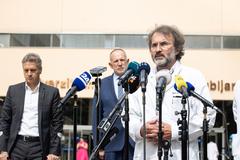 Prime Minister visiting Pediatric Clinic