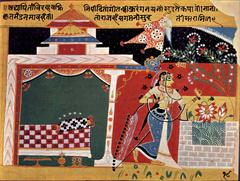 Illuminated manuscript page with intricate medieval artwork and calligraphy